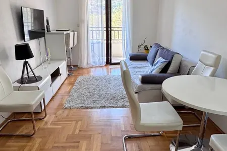 Apartment for sale in Budva, Lazi, with a view of a green park