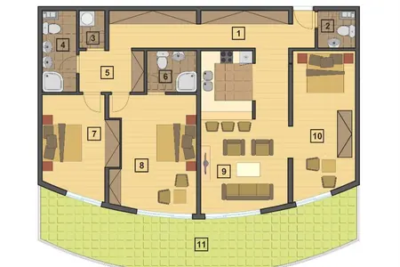 Stan od 169 m2 u novom kompleksu Petrovac