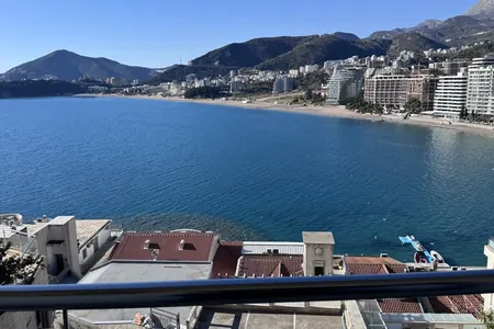 Luxury 2 bedroom apartment with panoramic sea view in Rafailovici, 50 meters to the sea