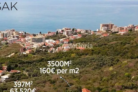 Na prodaju: Urbanizovani placevi sa pogledom na more, Dobrota, Veliki Pjesak