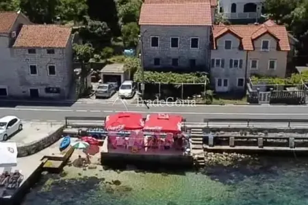 House for Sale in Boka Bay, Kostanica City on the First Line of the Sea with its own Pontoon