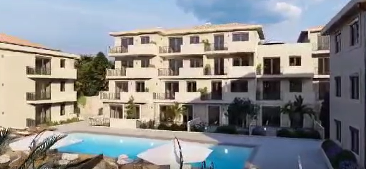 1 bedroom apartment for sale in a complex under construction in Baošići.