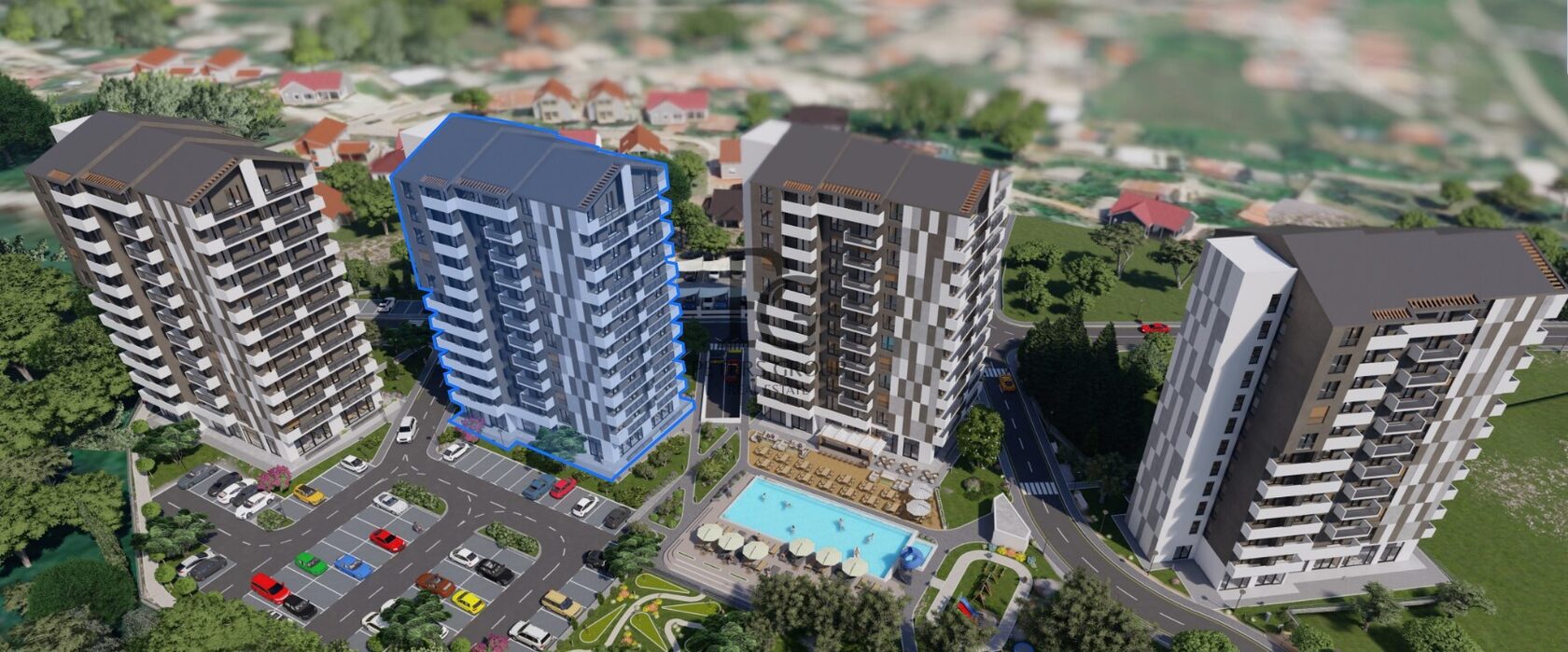 Studio apartman u zgradi u izgradnji sa bazenom u Baru je na prodaju.