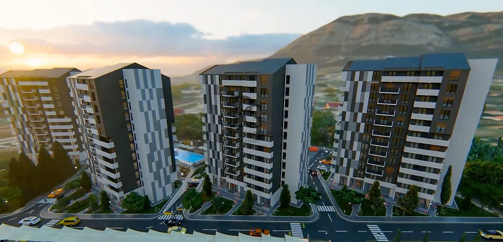Studio apartman u zgradi u izgradnji sa bazenom u Baru je na prodaju.