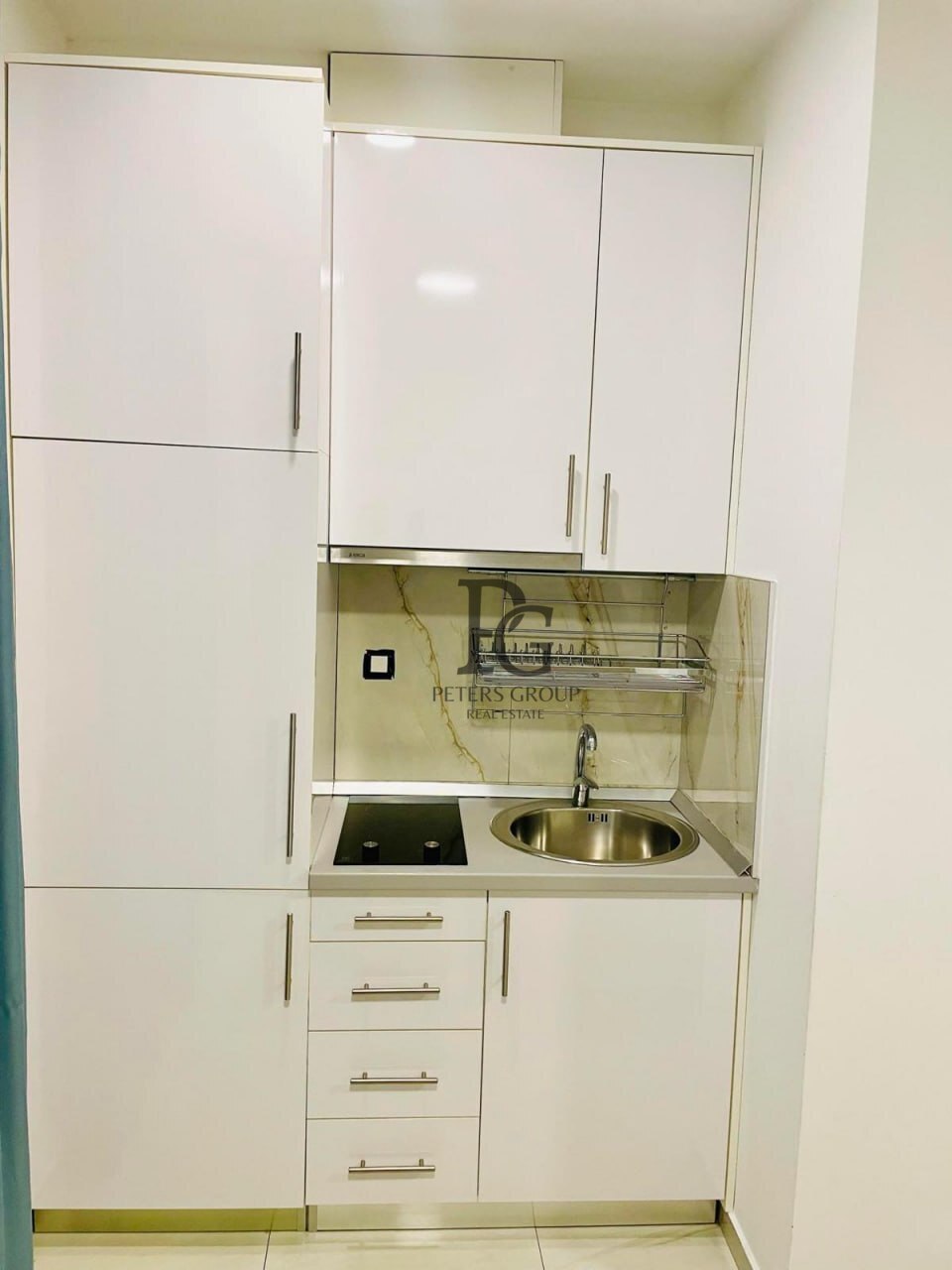 Studio apartment with a large terrace in a complex with a swimming pool in Rafailovici for sale