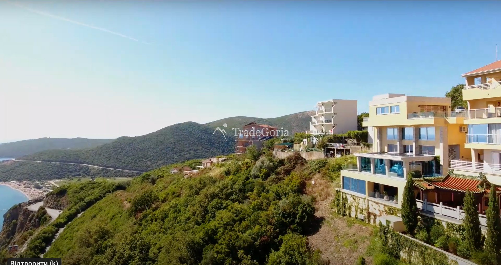 Unique villa with panoramic sea view in Montenegro