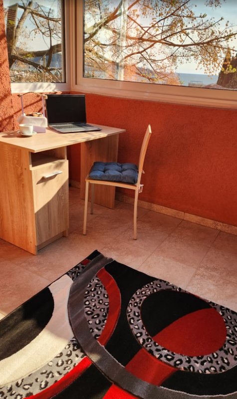 1-Zimmer-Apartment mit verglaster Meerblick-Terrasse, Šušanj, Bar