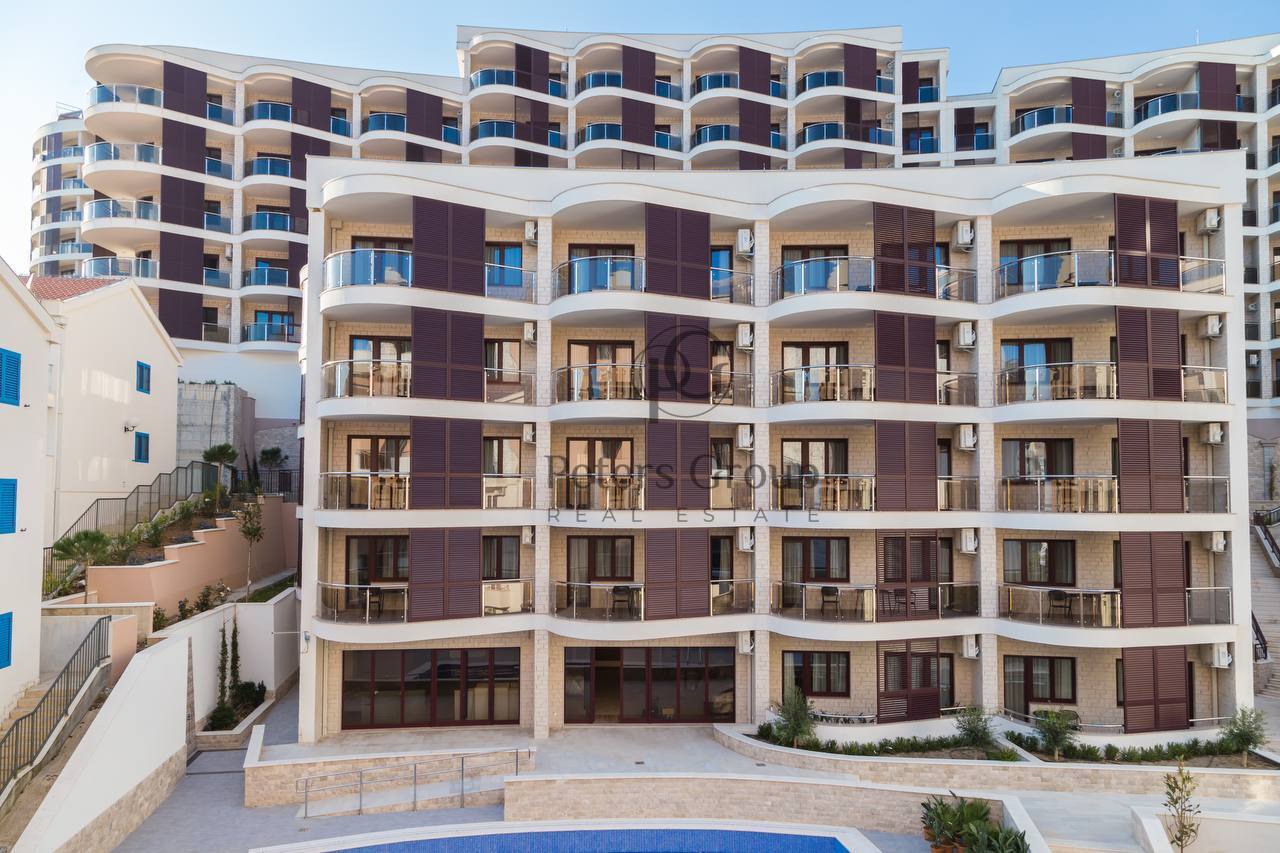 Двухкомнатная квартира общей площадью 120 кв.м. на продажу в Бечичи, в жилом комплексе Премиум