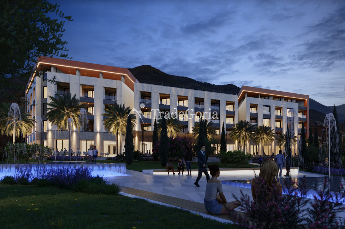 Dvosoban apartman u premium klasi hotel-tip kompleksa sa bazenom na krovu i spa centrom u Seljanovu
