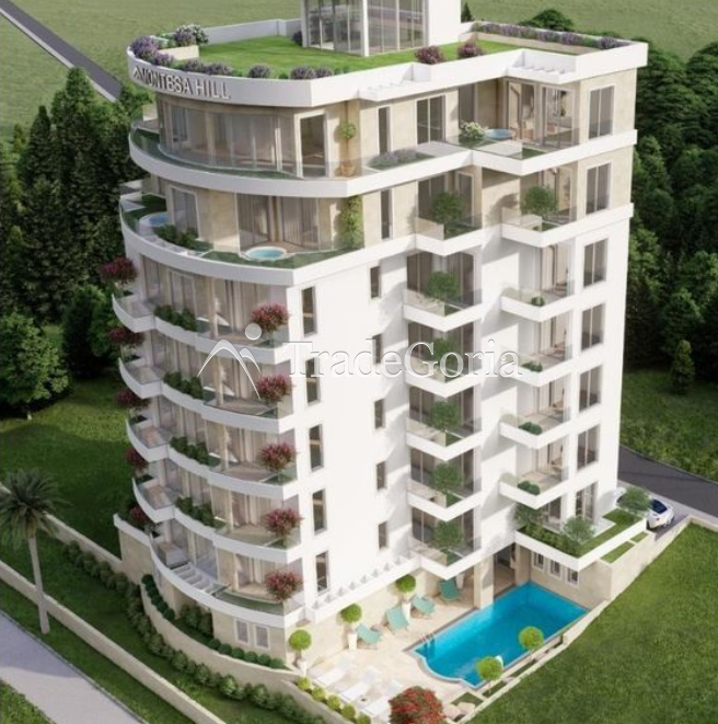 Apartment with Two Bedrooms in Premium Complex with Pool and SPA in Becici (Budva Riviera)