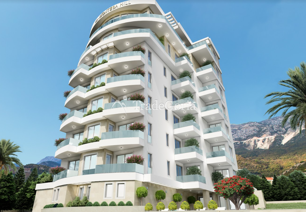Apartment with Two Bedrooms in Premium Complex with Pool and SPA in Becici (Budva Riviera)