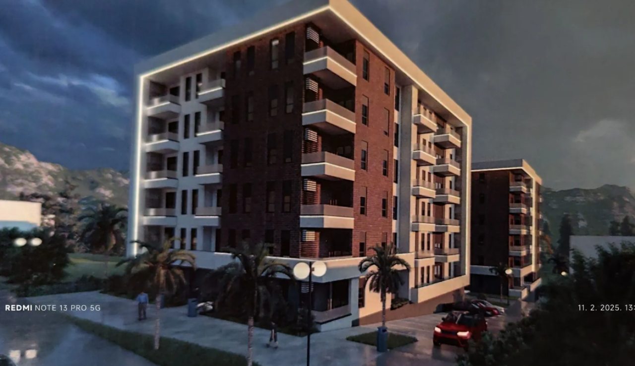 An apartment with a garage in a bar is for sale.
