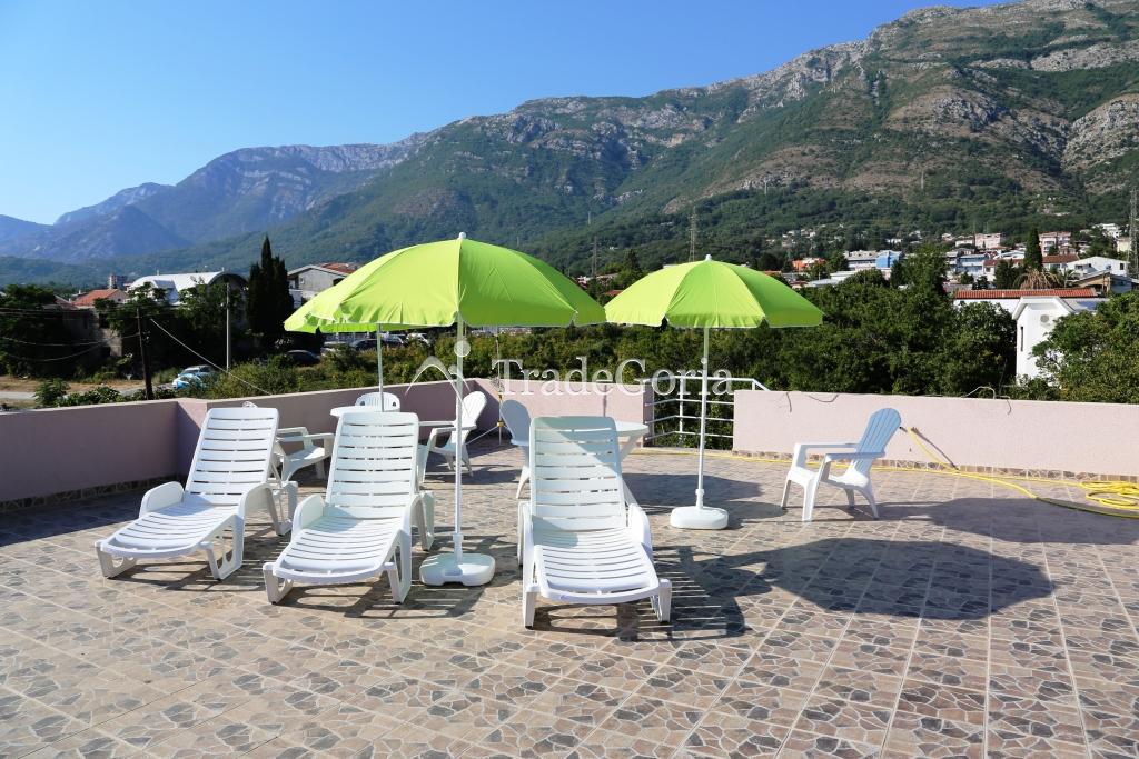 Apartments with Large Shaded Terrace in Quiet Cozy Place in Sutomore
