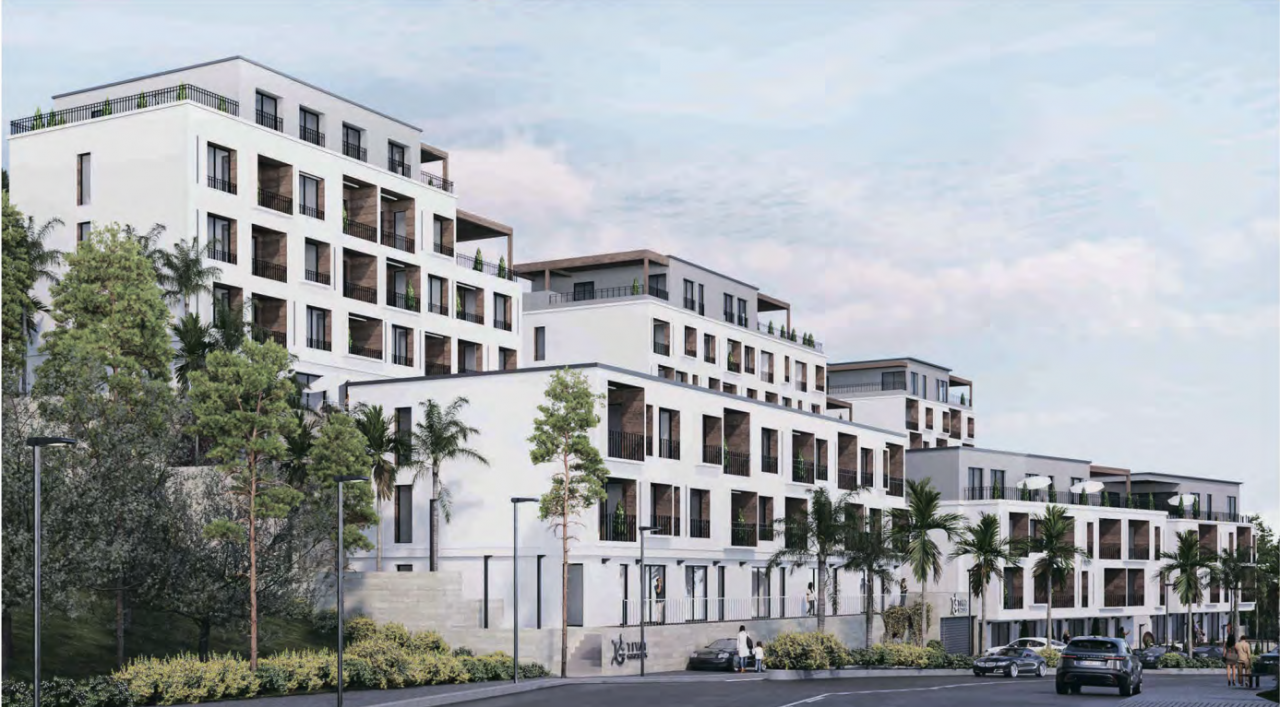 Apartment in a new complex on fin.construction stages in the center of Tivat