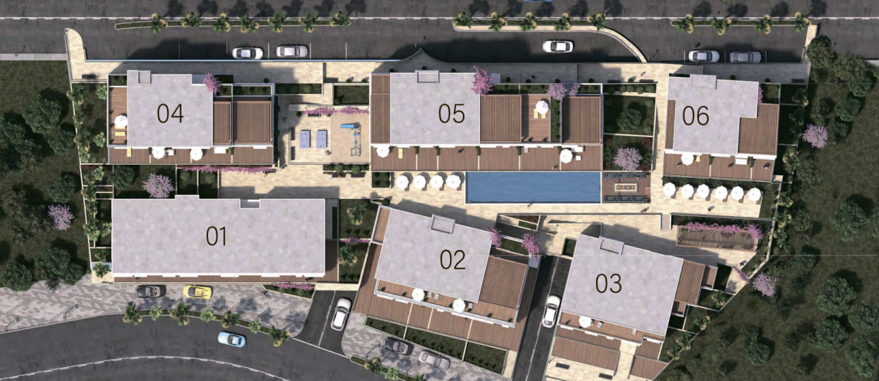 Apartment in a new complex on fin.construction stages in the center of Tivat