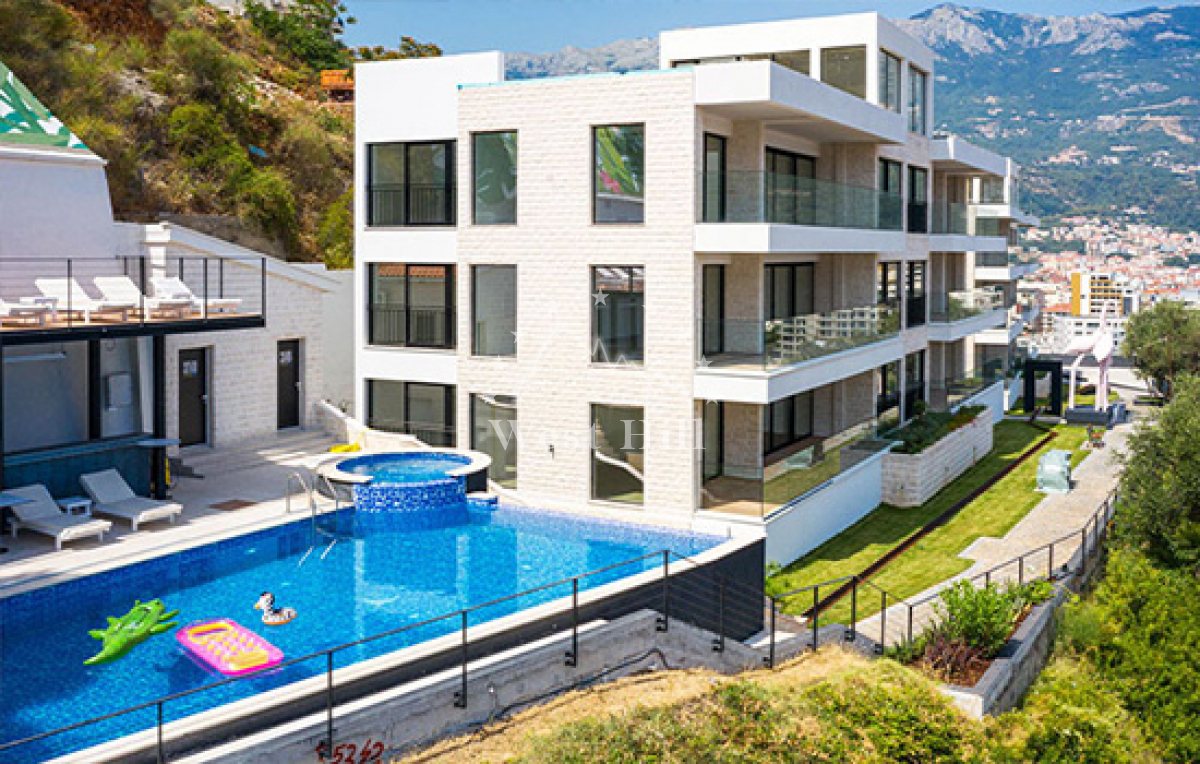 Wohnungen mit Meerblick in Budva, Komplex Objekt 4182