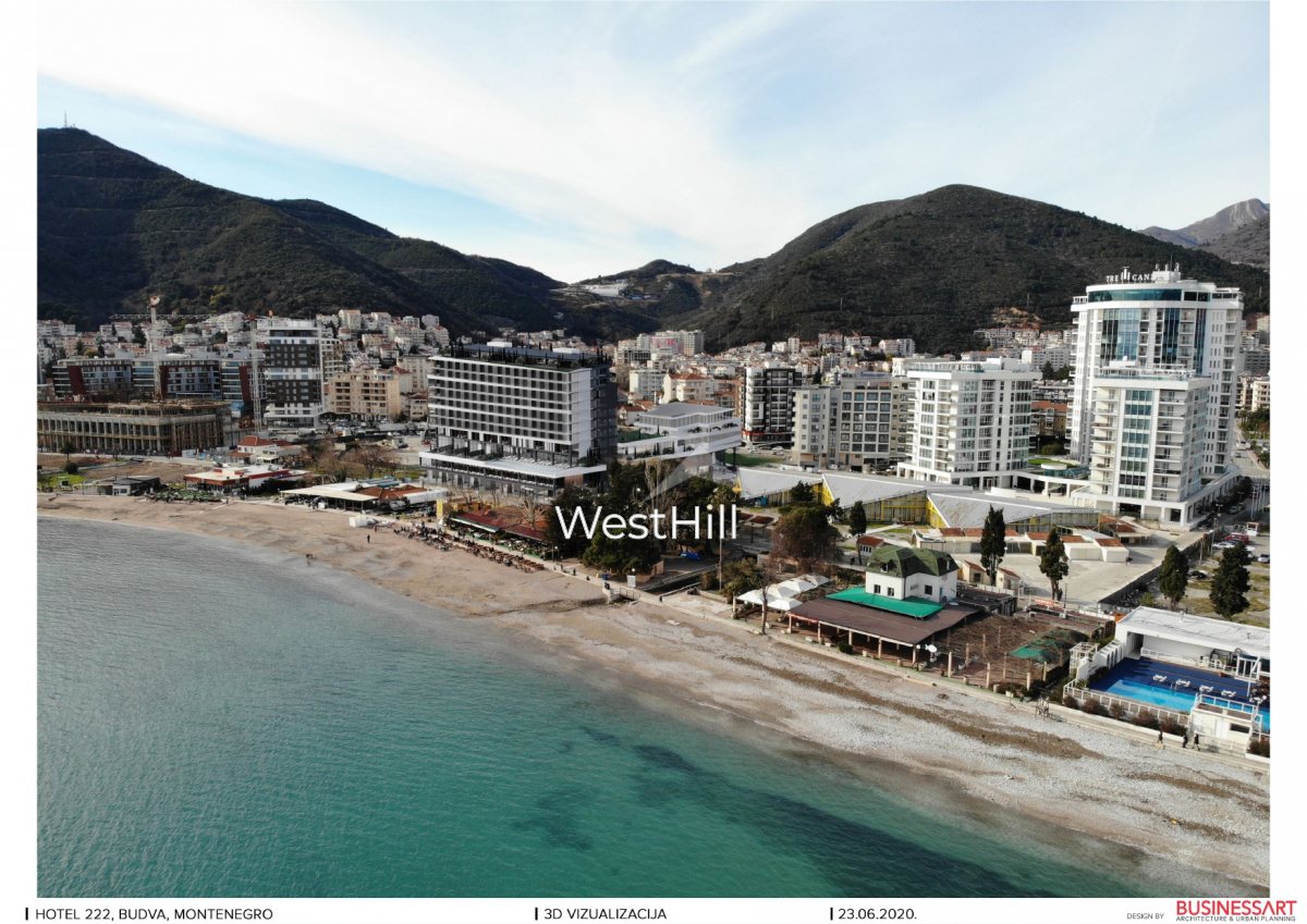 Prodaja stanova u Budvi sa pogledom na more u novom kompleksu
