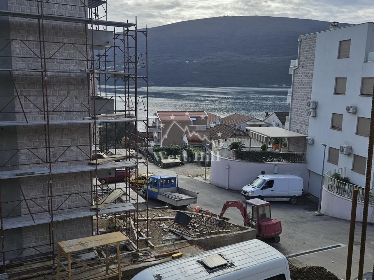 Apartments under construction near the sea