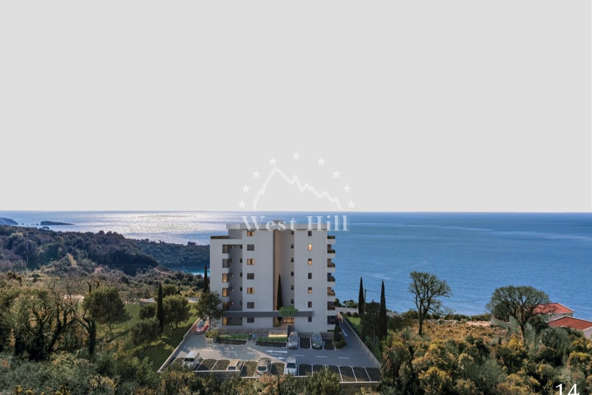 New Apartments with Sea View in Dobra Voda, 600m from Coast