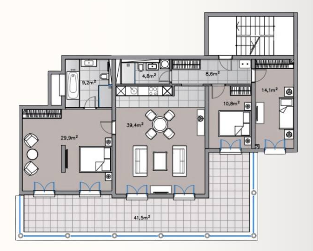 3-Zimmer-Villa im Baukomplex PORTOFINO VILLAGE