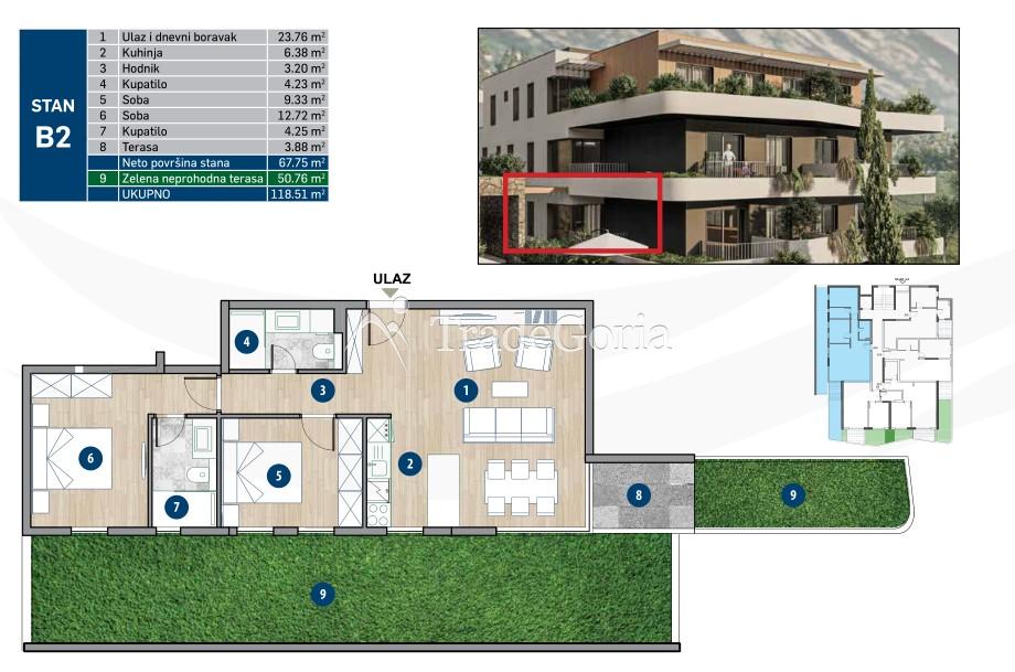 Wohnung in der Bucht von Kotor