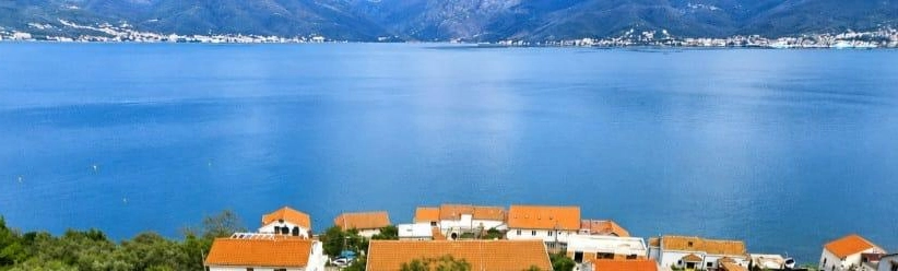 Land plot with sea view for sale, Krašići, 200 m from the sea