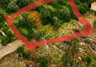 Land plot with sea view for sale, Krašići, 200 m from the sea