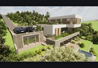 Land plot with sea view for sale, Krašići, 200 m from the sea