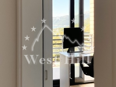 Modern townhouse with panoramic views of the sea, mountains and bay near Tivat