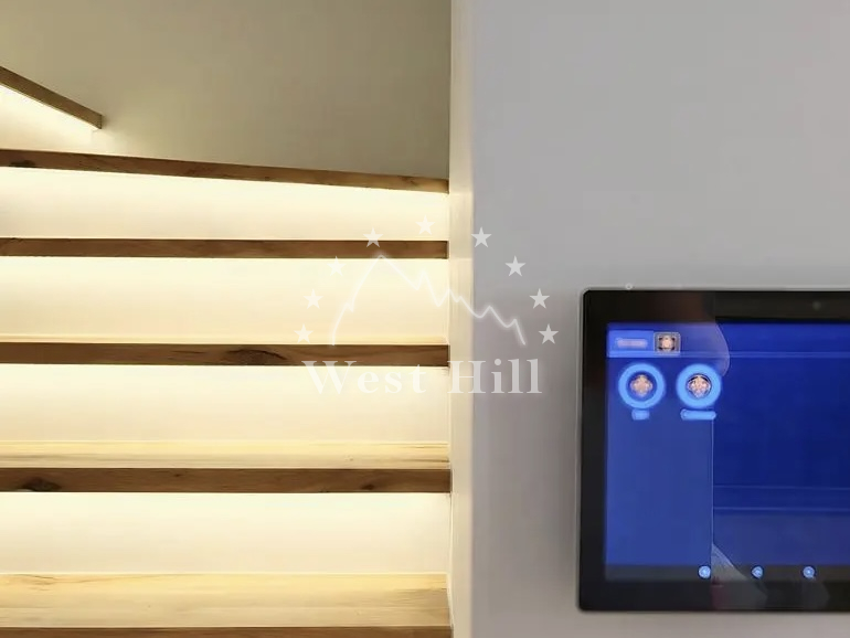 Modern townhouse with panoramic views of the sea, mountains and bay near Tivat