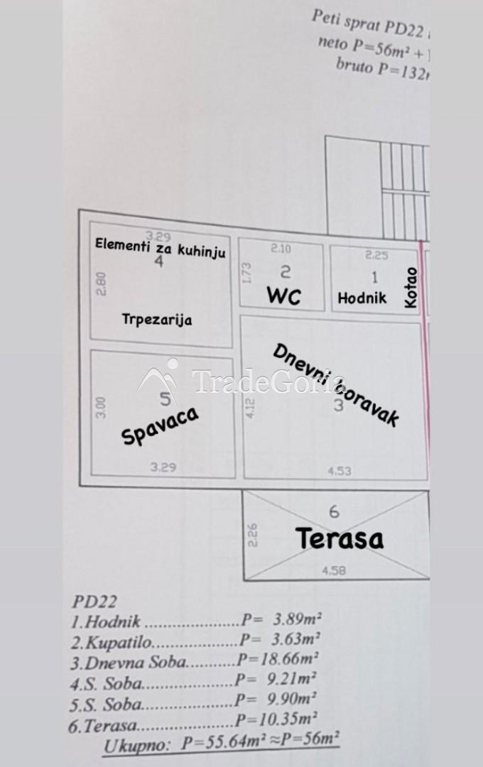 Neue Wohnung mit 1 Schlafzimmer und Meerblick in Dobry Vody