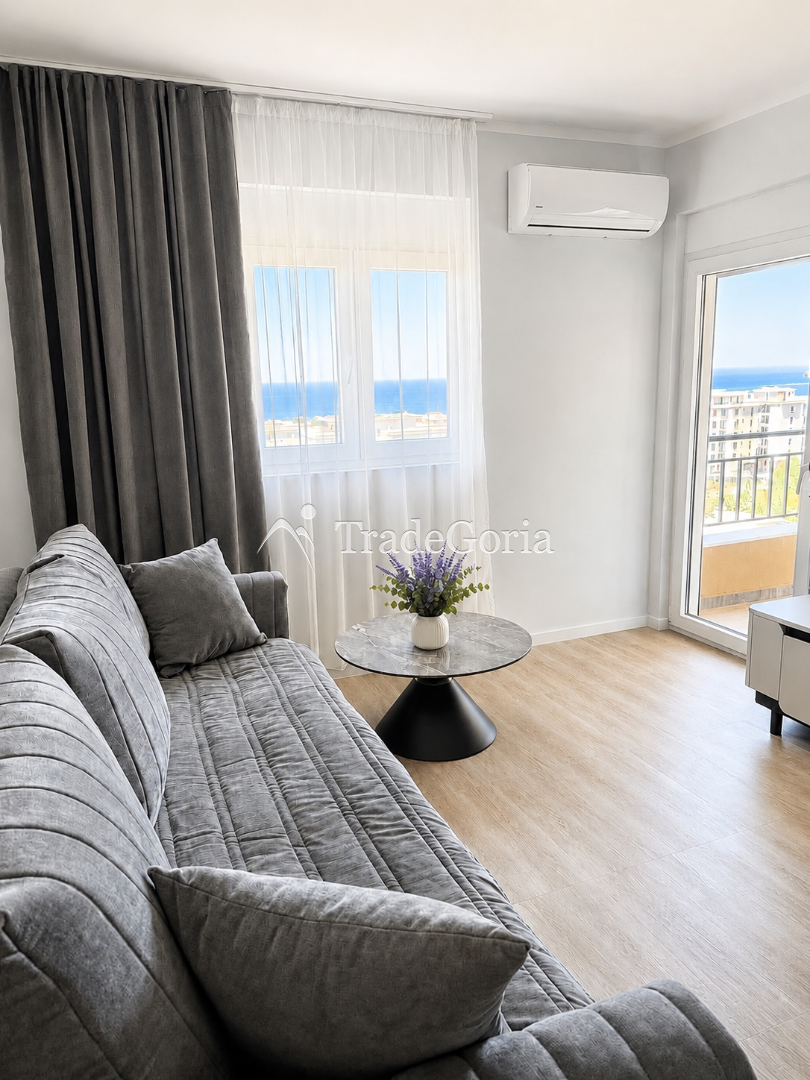New One-Bedroom Apartment with Panoramic Sea View in Ilino, Bar