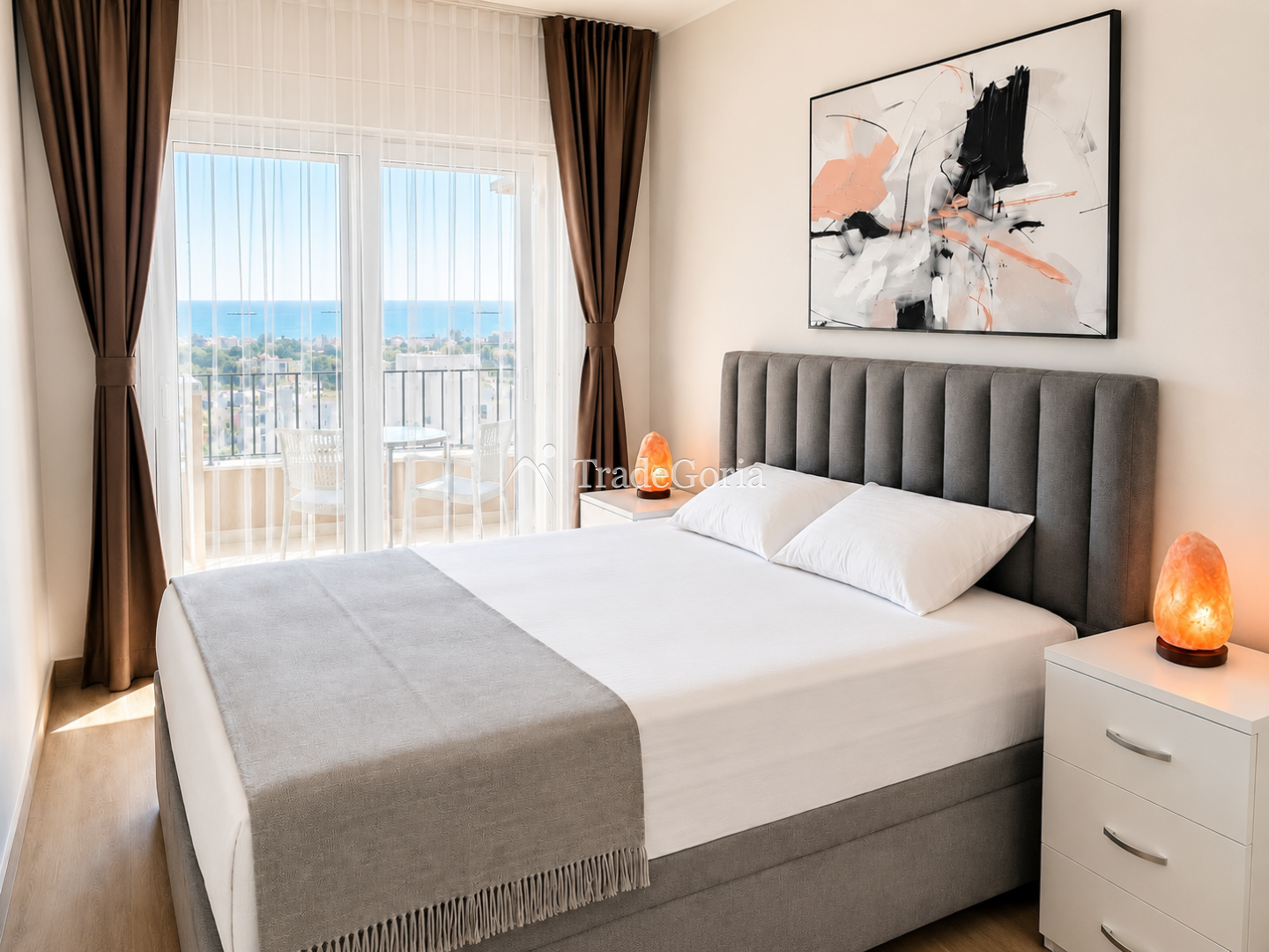 New One-Bedroom Apartment with Panoramic Sea View in Ilino, Bar