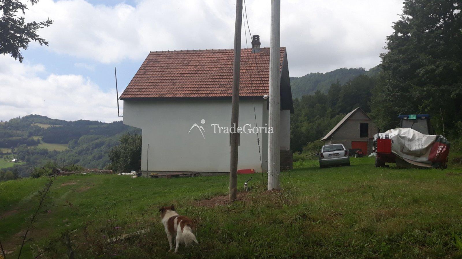 Huge land plot with two houses, farm with tractor in Mojkovac