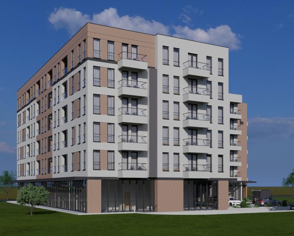 One-bedroom apartment of 48 m2 for sale in a building under construction in Bar, Cheluga