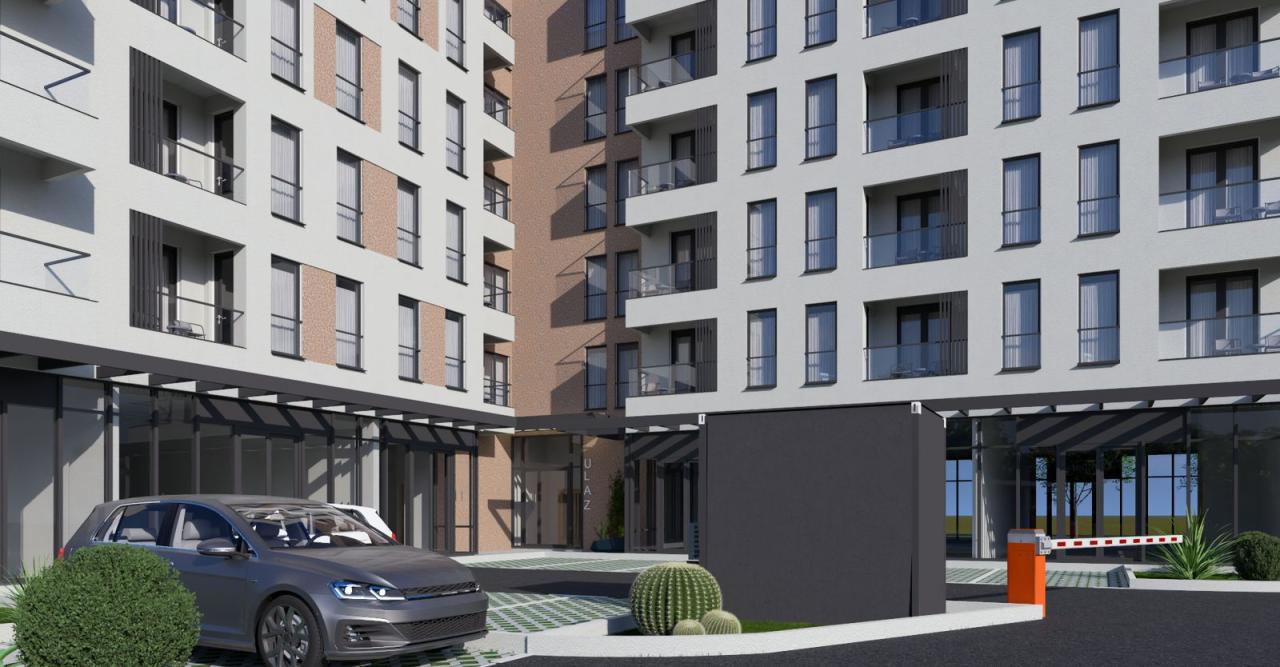 One-bedroom apartment of 48 m2 for sale in a building under construction in Bar, Cheluga