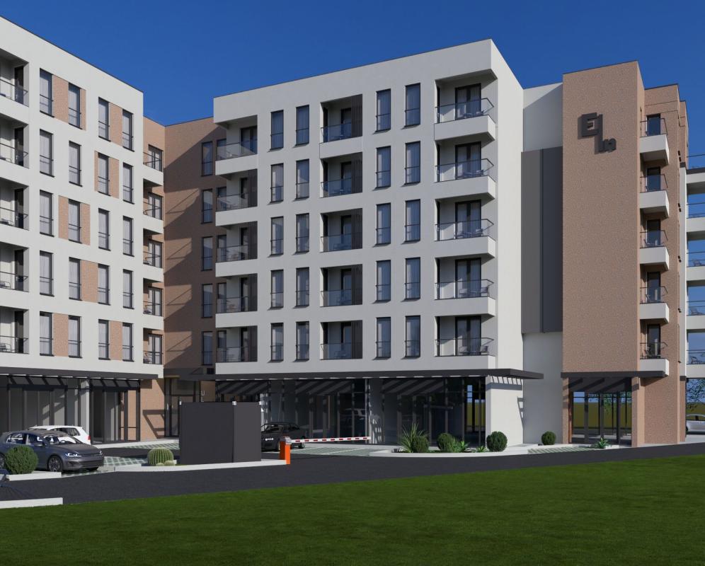 One-bedroom apartment of 48 m2 for sale in a building under construction in Bar, Cheluga