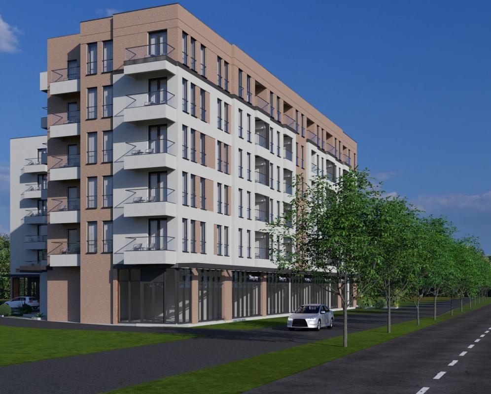 One-bedroom apartment of 48 m2 for sale in a building under construction in Bar, Cheluga