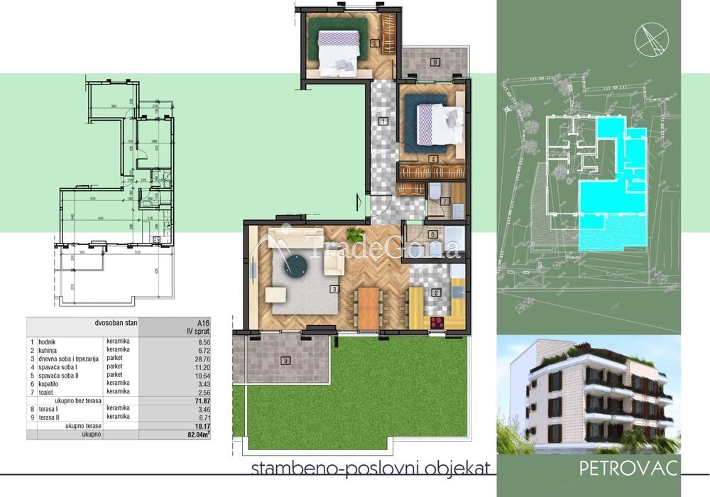Verkauf von Wohnungen in einem neuen Wohnkomplex in Petrovac