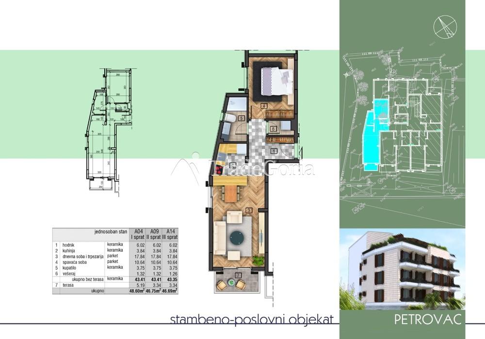 Verkauf von Wohnungen in einem neuen Wohnkomplex in Petrovac
