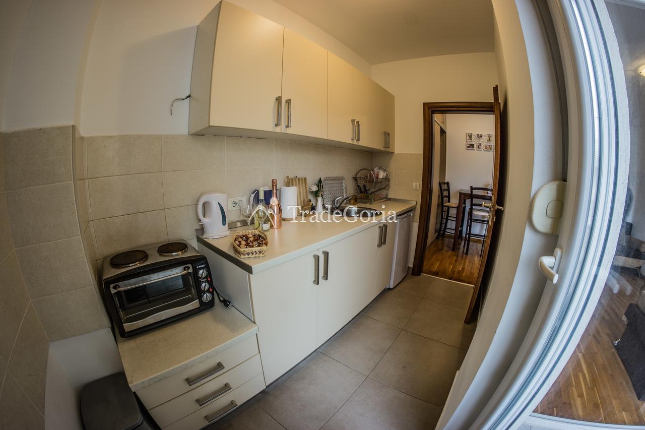 For rent in season spacious studio in Budva.