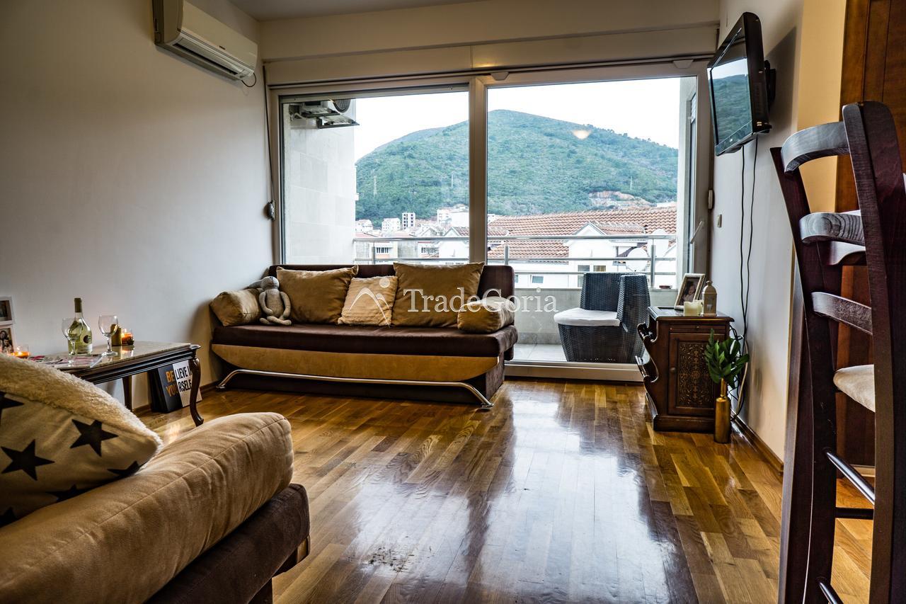 For rent in season spacious studio in Budva.