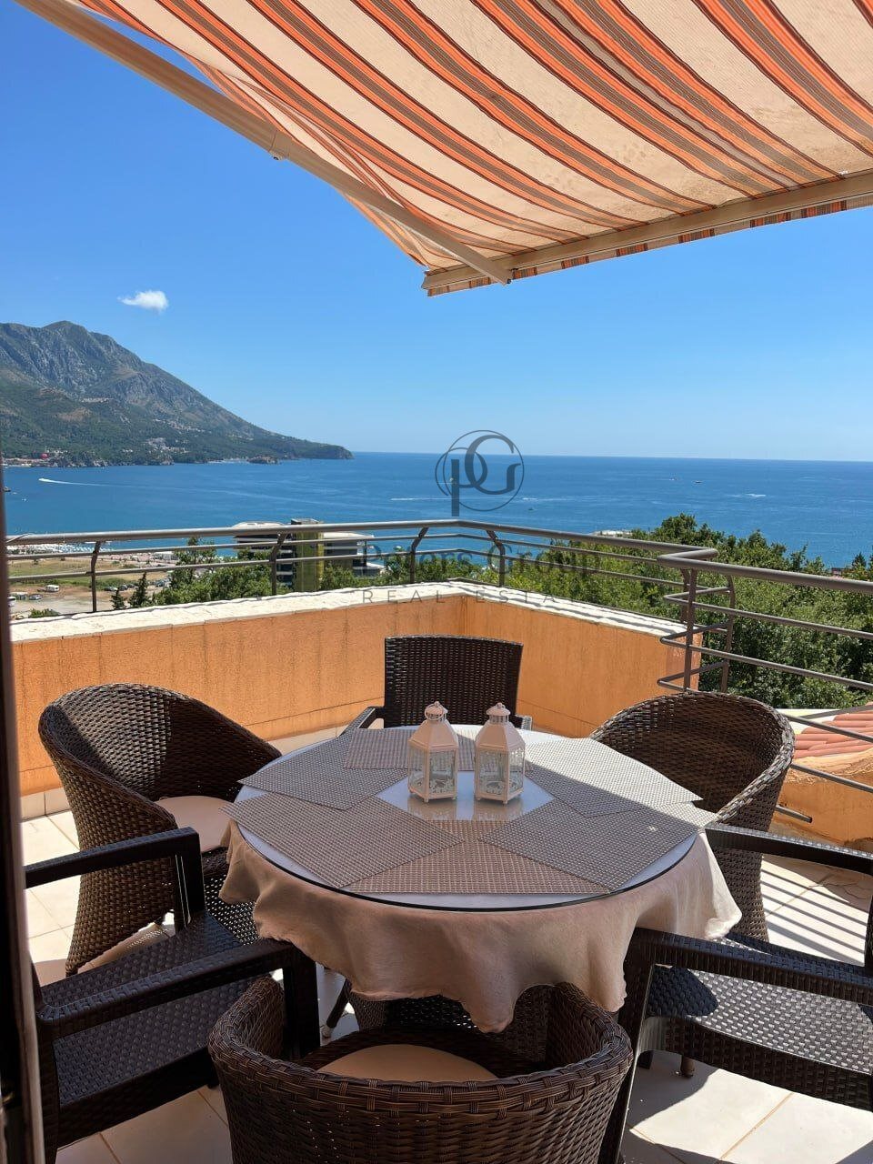 Geräumige Zweizimmerwohnung mit Meerblick in Bečići