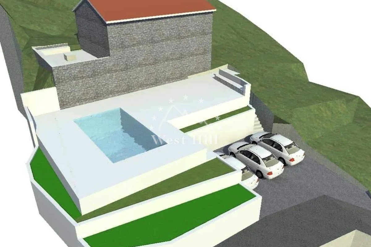 Stone house in Zagora, Budva-Kotor with sea view