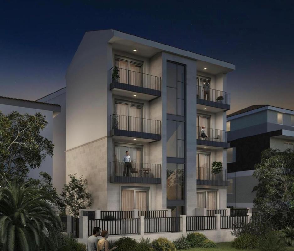 Studio apartment 32 m2 for sale 30 meters from the sea Meljine