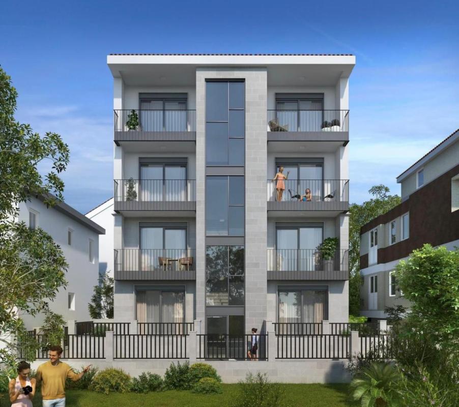 Studio apartment 32 m2 for sale 30 meters from the sea Meljine