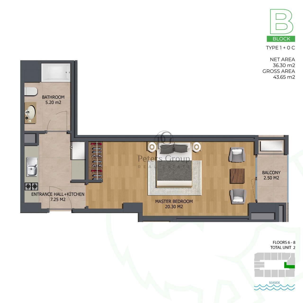 Studio apartman na prodaju u novom modernom stambenom kompleksu u Baru