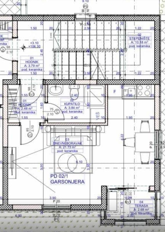Studio mit 31,5 m² in einem im Bau befindlichen Haus im Grünen Gürtel, Bar, zu verkaufen