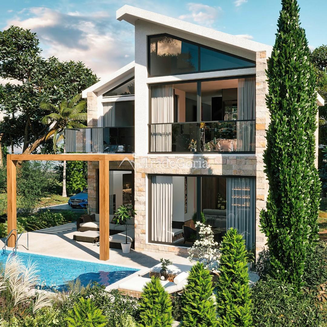 Townhouses in a gated complex in Tivat (Kavac)