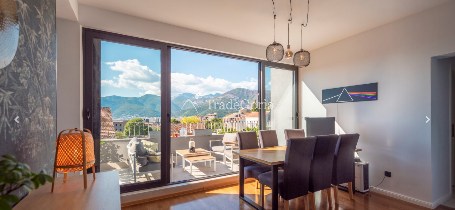 Tivat, Donja Lastva - Furnished 2-Bedroom Apartment with Partial Sea View